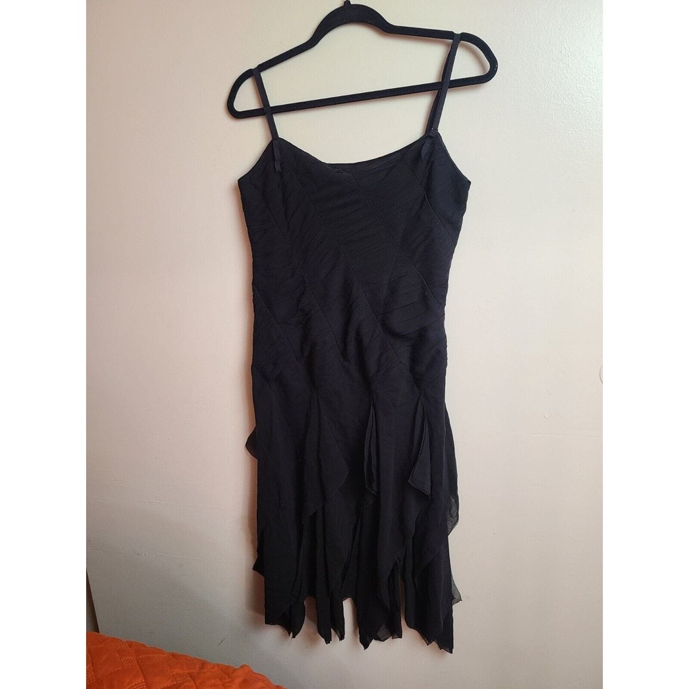 Vintage Maxazria Collection Women's Dress Spaghetti Straps Black Size 10